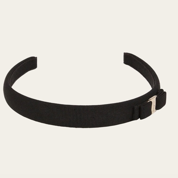 Salvatore Ferragamo Vara Bow headband black/gold - Picture 5 of 5